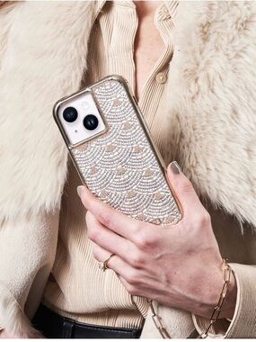 case-mate Brilliance Chandelier Rose Gold and White Sparkling iPhone Case